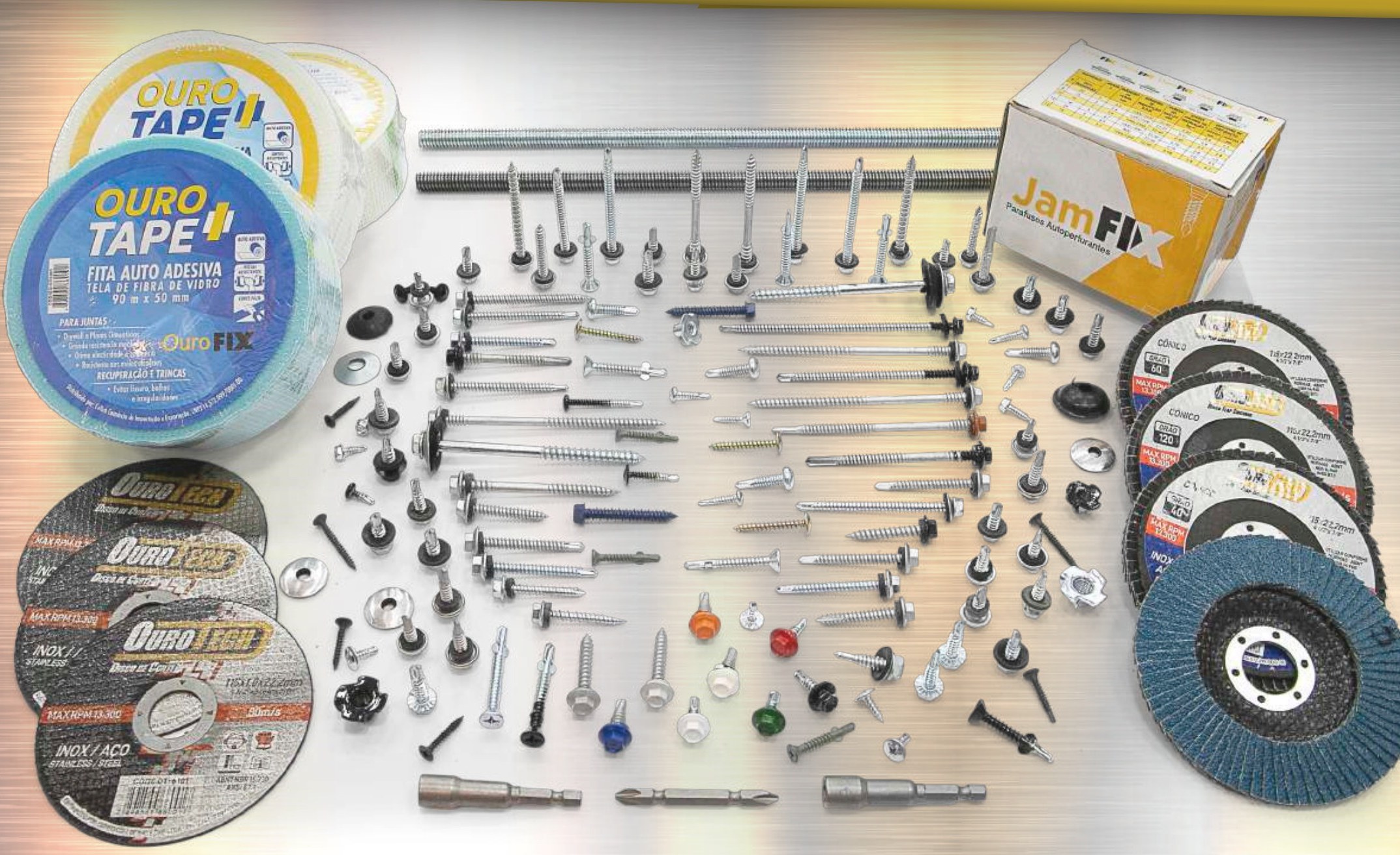 Linha de parafusos e fixadores JamFIX do catálogo oficial